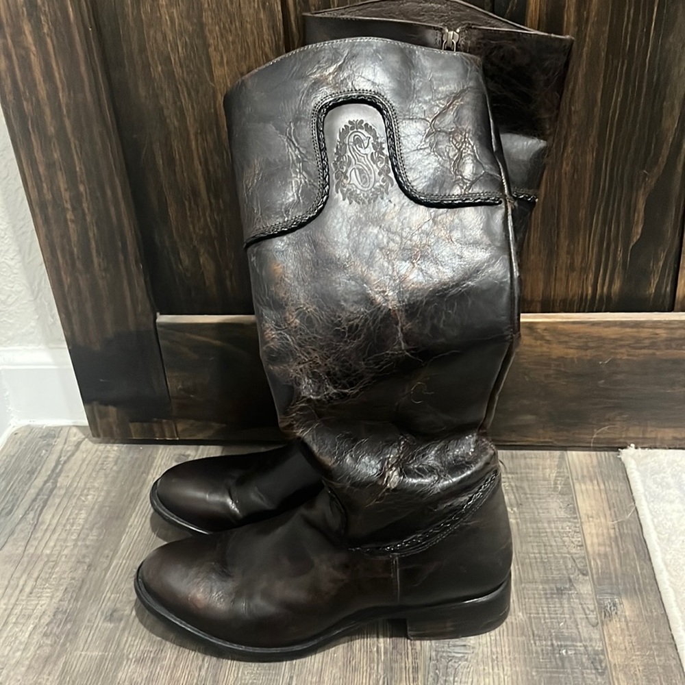 Sonora Ladies Brown Leather Riding Boots size 8 1/2